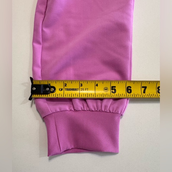 Figs Women Zamora High Waisted Jogger Scrub Pant Size Medium Regular Pink Nurse - Picture 12 of 12